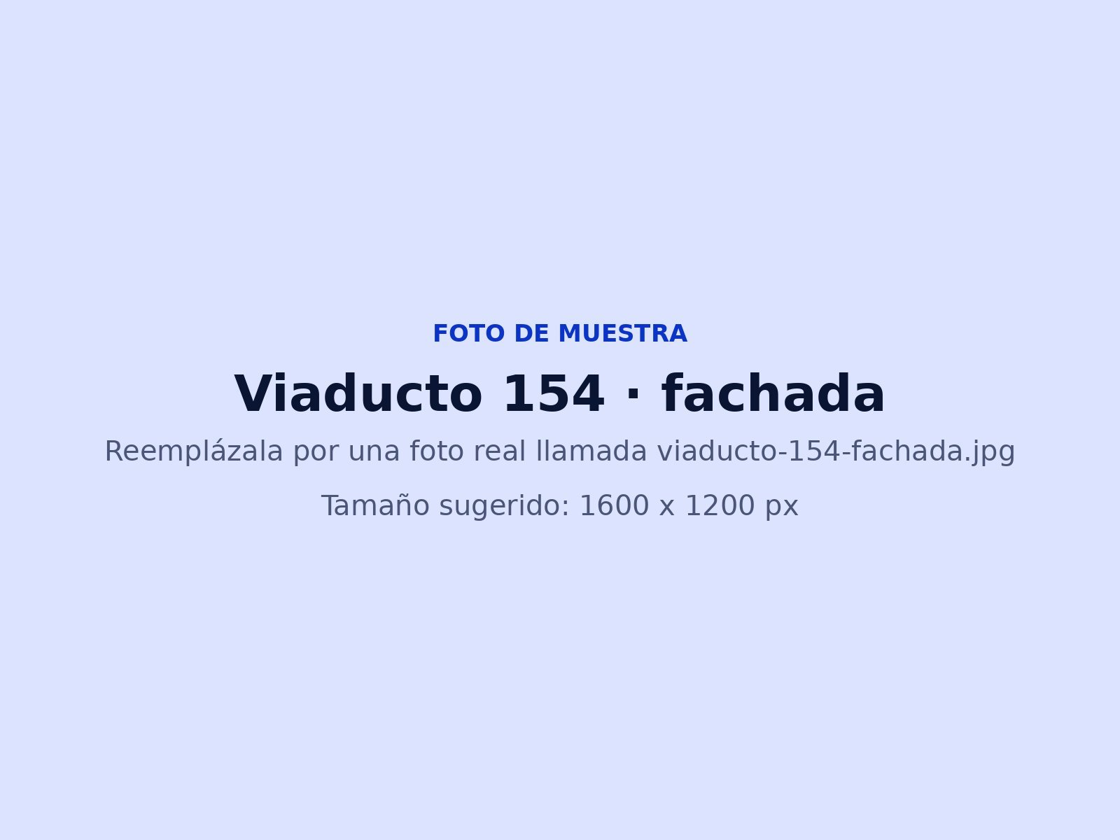 Fachada de Viaducto 154